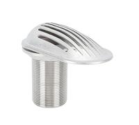 Topiky Bateau Marine Écope de Prise d'eau, 1-1/2 Pouce 316 Acier Inoxydable | Pelle de ramassage d\'eau intégrée pour Yacht, acier inoxydable 316 de qualité Marine, filtre d\'entrée Anti-Corrosion,