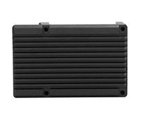 Topiky Boîtier pour 4,Boîtier de Protection en Alliage D'aluminium avec Ventilateur de Ventilation DC5V,avec Un Grand Ventilateur Ultra Silencieux,Travail Fin et Exquis (Noir)