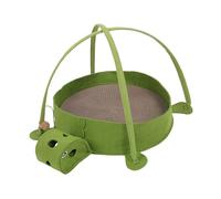 Topiky Bol à Gratter pour Chat de Taille Généreuse avec Hamac, Stimule Les Chatons Heureux, pour Un Temps de Jeu de qualité, Feutre, Papier ondulé