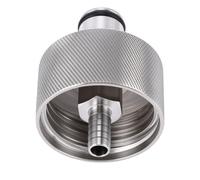 Topiky Bouchon de Carbonatation en Acier Inoxydable 304, Bouchon de Carbonateur scellé pour Bouteilles en PET de 38mm, Bière Soda pour Brassage à Domicile