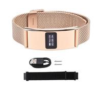 Topiky Bracelet connecté, Traqueur de santé et de Fitness, Bracelet d'activité Portable, Suivi du Sommeil 24h/24, Traqueur de Fitness pour Hommes et Femmes avec Modes Multisports, (Gold)