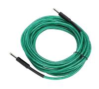 Topiky Câble de Guitare 6,35 Mm, Câble d'instrument Droit avec Réduction du Bruit, Cordon de Basse électrique, Cordon de Guitare Flexible en PVC pour électrique, Basse, Amplificateur (10 m / 32,8