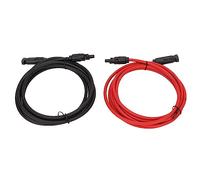 Topiky Câble D'extension Solaire 6mm², Fil de Cuivre PPE pour Camping-Car | Adaptateur de fil de panneau solaire, double isolation, résistant à la corrosion, pour système photovoltaïque