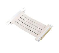 Topiky Câble élévateur PCIe 4.0 X16, PCI Express Gen4 blindé à Montage Vertical Haute Vitesse, Prise Universelle à 90 Degrés 15 Cm/5,9 Pouces, Blanc
