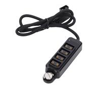 Topiky Câble Répartiteur de Robinet D, Connecteur Femelle de Robinet D à 4 Ports avec Vis de 1/4 de Pouce pour Un Montage sécurisé, pour Le Chargement de Caméra de Batterie à Montage en V