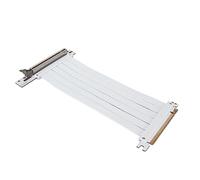 Topiky Câble Riser PCIE 3.0 X16, Carte D'extension Flexible Haute Vitesse pour Carte Graphique, compatibilité étendue, Anti-interférence (Blanc)