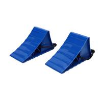 Topiky Cale de Roue Bleue, 2 Pièces, Bouchon de Pneu en Polypropylène Robuste Antidérapant avec Corde pour Voiture Camion RV Remorque Résistant au Soleil 26 Pouces