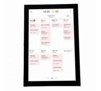 Topiky Calendrier Numérique Intelligent, Tableau de Tâches de Planificateur électronique à écran Tactile de 10,1 Pouces pour Le Bureau Familial, Cadre Photo Numérique avec WiFi, Horaires Noir