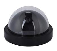 Topiky Caméra de sécurité factice, Faux caméra de Surveillance dôme étanche à la poussière intérieure/extérieure, caméra simulée leurre, avec lumière Clignotante LED