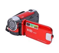 Topiky Caméscope DV portatif 1080P Full HD 16MP Caméra vidéo numérique Écran de Rotation de 270 ° Écran de Zoom numérique 16X Prise de Vue Nocturne, Prise européenne (Rouge)