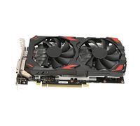 Topiky Carte Graphique RX 580, Carte de Minage de Jeu 8 Go GDDR5 256 Bits Prise en 8K, 16 PCI Express 3.0, 3 X DP HDMI DVI, Refroidissement par Double Ventilateur, pour Bureau à