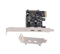 Topiky Carte PCIe vers USB 3.2 Gen 1 avec Bande Passante de 5 Gbit/s, Carte D'extension PCI Expree vers USB C, PCI Express de Type C, Adaptateur de Contrôleur Hub PCIe USB3 pour