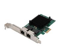 Topiky Carte Réseau Gigabit, PCI-Express Double Port, Fonction Innovante de Gestion de L'alimentation, Structure Compacte, Carte Réseau Gigabit Ethernet PCI-E X1 1000 Mbps à Double Port