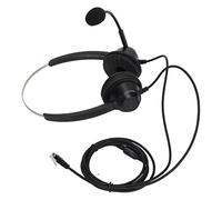 Topiky Casque de téléphone binaural filaire mains libres avec suppression du bruit, casque double face pour centres d'appels cours en ligne, services de conseil téléphonique, assurance,