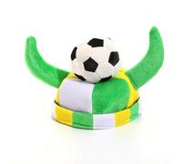 Topiky Chapeau de Carnaval de Football avec Corne, Tissu 3D Unique | Tissu doux pour la peau, Léger, Polyvalent pour les fêtes, Couleurs vives, Tenue durable