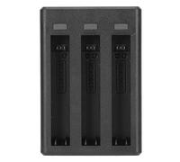 Topiky Chargeur de Batterie 3 Canaux pour Insta 360 X3, Charge Rapide | Station de chargeur de batterie d\'appareil photo avec câble USB Type C, indicateurs LED, pour accessoires d\'appareil