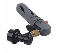 Topiky Chargeur de Fût, Injecteur de CO2, Distributeur de Bière Pression, Robinet de Verrouillage à Bille pour Brassage à Domicile, Soda Seltzer Noir (GRAY)