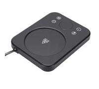 Topiky Chauffe-Tasse, Chauffe-Boisson électrique 36 W avec 9 Réglages de Température, Minuterie de 12 Heures, Arrêt Automatique, Conception en Verre Plat pour Tasses à café, thé, (Prise UE)