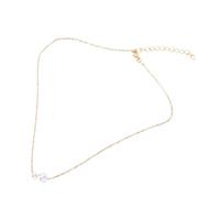 Topiky Collier Pendentif Perle Imitation, Chaîne Dorée élégante (2.00) | Design minimaliste, finition non éblouissante, léger, transitions du jour au soir
