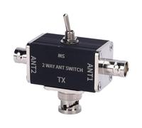 Topiky Commutateur Coaxial D'antenne CB Ham à 2 Voies, Connecteur BNC 100 W 1-30 MHz pour Radio Ham CB HF VHF UHF plaqué Or