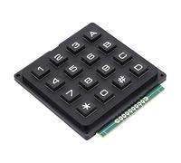 Topiky Commutateur de Module de Clavier à Membrane à Clavier à Matrice Externe 4 x 4 avec 16 Boutons-poussoirs pour MCU