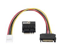 Topiky Convertisseur Adaptateur M.2 NGFF Key A A+E E vers PCIE 1X, Adaptateur M.2 Key A+E Prise en Charge de la Carte PCIE Haute fiabilité avec Alimentation 4 Broches 5 V 12 V, pour,