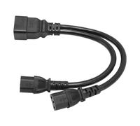 Topiky Cordon d'alimentation IEC320 C20 à Double C13, Câble Séparateur en Y de Haute qualité pour Usage Domestique et de Bureau, Matériau PVC 12,6 Pouces