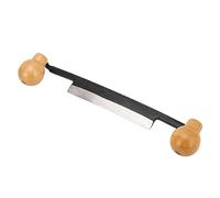 Topiky Couteau à Tirer Droit, Manche en Bois Double Anti-dérapant | Couteau de rasage à lame incisive en acier au tungstène, outil à main d\'écorçage pour le travail du bois