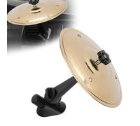 Topiky Crach de Voiture Cymbale, évent à Air Cymbale, Mini à Tambour pour Ventilation de Voiture, Rendre Votre Conduite Plus Amusante, Mini pour les Mélomanes, Dash Aérien (Doré)