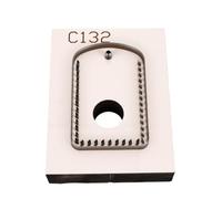 Topiky Cuir à Découper Matrice, Moule Artisanal en Bois | Moule de coupe de porte-clés en cuir, lame en acier durable, pour pendentifs de ceinture, Bracelets, artisanat de bricolage