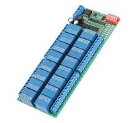 Topiky DC 12V 16 Canaux Module Relais, Contrôleur Modbus RTU | Commutateur de port série avec contrôle PLC, 6 commandes, pour l\'automatisation industrielle