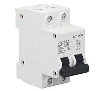 Topiky Disjoncteur Bipolaire 1000V CC, Extinction D'arc Magnétique (10A) | Disjoncteur PV sur rail Din avec protection contre les surcharges pour système solaire