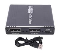 Topiky DisplayPort à Dual DisplayPort Splitter 4K120Hz DP à Double Séparateur DP pour Les Doubles Moniteurs, 1x2 Prise en Charge de MST Mirror Mode Mode Affichage Adaptateur Splitter