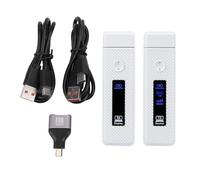 Topiky Émetteur et Récepteur HDMI sans Fil Améliorés, Kit D'extension HDMI sans Fil Portable Plug and Play 2,4 G 5 G, Vidéo et Audio pour Surveiller à Partir du Boîtier TV du (White)