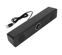 Topiky Enceintes USB pour Ordinateur, Barre de Son Filaire avec Bouton de | Mini barre de son HiFi pour PC, ordinateur portable, tablette, PS5, entrée AUX 3,5 mm, Plug and Play