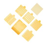 Topiky Ensemble de Pochoirs pour Notes Autocollantes, 5 Modèles Réutilisables, 1 Note Colorée, Boîte de Rangement avec Couvercle pour la Gestion des Listes de Choses à Faire, Fournitures de Bureau