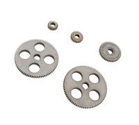 Topiky Ensemble de Remplacement d'engrenage de Tour, 5 Pièces Mini Métal T80 T45 T25 T20 Accessoires pour Machine de Découpe Micro Tour