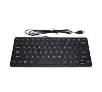 Topiky Hébreu Anglais 78 Touches Clavier USB Filaire | Clavier de Langue Hébraïque, Clavier de Jeu Mécanique RVB, Clavier Filaire Ultra Fin pour Ordinateur de Bureau PC