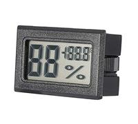 Topiky Hygromètre Numérique LCD d'intérieur, Thermomètre avec Moniteur d'humidité pour la Maison, le Bureau et la Serre (BLACK)