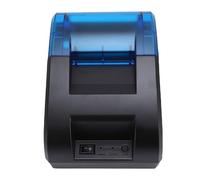 Topiky Imprimante de Reçus POS, Imprimante Thermique Bluetooth 58 Mm, Mini-imprimante de Poche Portable sans Fil pour Tickets de Caisse, Caisse Enregistreuse POS pour (Prise UE)