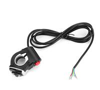 Topiky Interrupteur de Vélo électrique 2 en 1, Interrupteur de Lumière de Guidon avec Interrupteur de Klaxon pour Vélo électrique Vélo de Montagne E-Bike Scooter