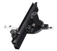 Topiky Jauge à Onglets de Précision pour Scie à Table, Jauge à Onglets Compacte pour Scie à Table avec Butée Rabattable de 360 mm, Arrêts à Angle Positif, Accessoires de Coupe pour le Travail du