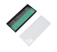 Topiky Jeu de 30 Fraises Diamantées, Tige en Acier Inoxydable, pour Outils | Diamond Coated Burrs for Grinding, Carving, Polishing; Tool Accessories for Wood, Glass, Metal, Stone