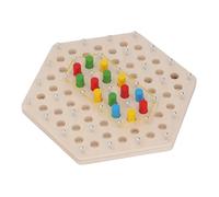 Topiky Jeu de Panneau perforé en Bois pour Enfants, Jouet de Puzzle éducatif avec Bande élastique, Casse-tête d'apprentissage Précoce, Développement des Compétences en Résolution de Problèmes, Jeu de