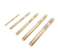 Topiky Jeu de Poinçons à Percussion en Laiton, Lot de 5, Poignée Moletée,