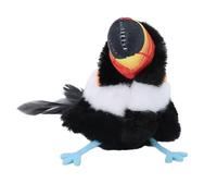 Topiky Jouet D'oiseau Gazouillant Rechargeable par USB, Jouet Interactif à Base d'herbe à Chat pour Réduire L'ennui et Encourager l'exercice (Détection des Vibrations)