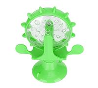 Topiky Jouet Interactif pour Chat, Puzzle de Fuite de Nourriture avec Rotation, Jouet Moulin à Vent pour Chats, Jeu d'entraînement et d'intelligence pour Animaux de Compagnie (Green)
