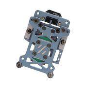 Topiky Kit de Nivellement de Robinet D'imprimante 3D pour Capteur de Haute Précision en Alliage D'aluminium CNC 2.4 0,4 μm 66x45x14mm (Piste de Fil d'argent)