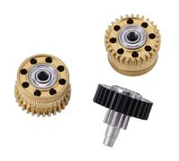 Topiky Kit d'engrenage d'extrudeuse Entièrement Métallique de Remplacement pour Imprimante 3D K2 Plus, équipement à Revêtement DLC avec Conception Légère, Pièce de Mise à Niveau