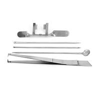 Topiky Kit d'outils de Couteau à Chapon en Acier Inoxydable, Instrument de Castration de Volaille pour Poulet, Outil Chirurgical Vétérinaire pour Fermes